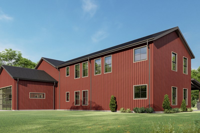 House Plan Design - Exterior - Other Elevation 7 for Barndominium House Plan #1092-45 - 5 bed, 4.5 bath