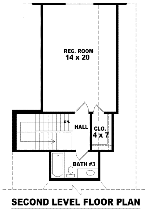 European Floor Plan - Upper Floor Plan #81-1306