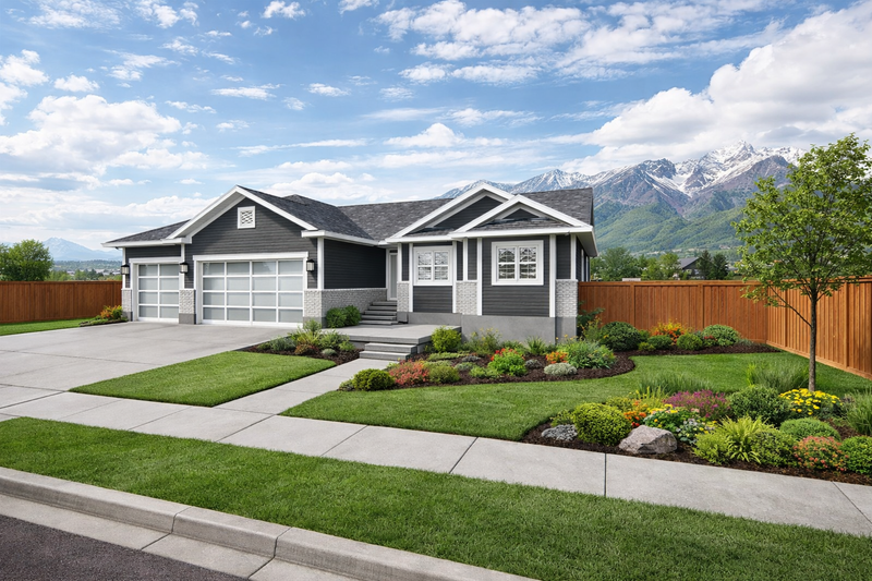 Dream House Plan - Craftsman Exterior - Front Elevation Plan #1060-435