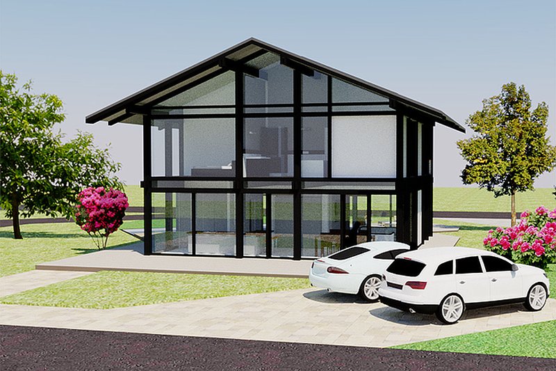 Home Plan - Modern Exterior - Front Elevation Plan #542-4