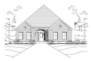 European Exterior - Front Elevation Plan #411-699