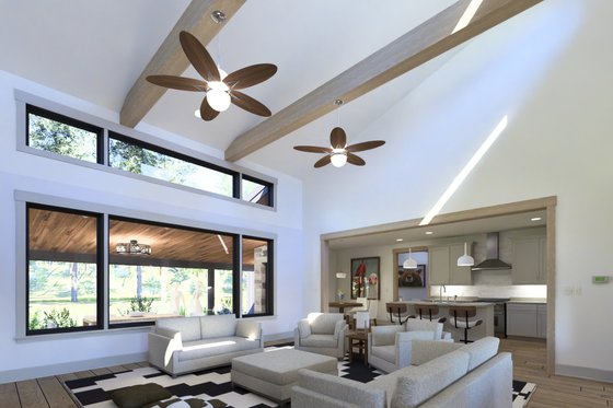 Interior - Family Room 1 for Modern House Plan #1069-45 - 3 bed, 2.5 bath