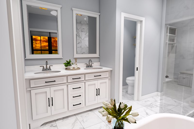 House Design - Interior - Master Bathroom for Farmhouse House Plan #51-1360 - 4 bed, 3.5 bath