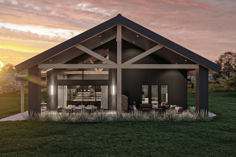 House Blueprint - Exterior - Other Elevation 1 for Modern House Plan #455-527 - 3 bed, 2.5 bath