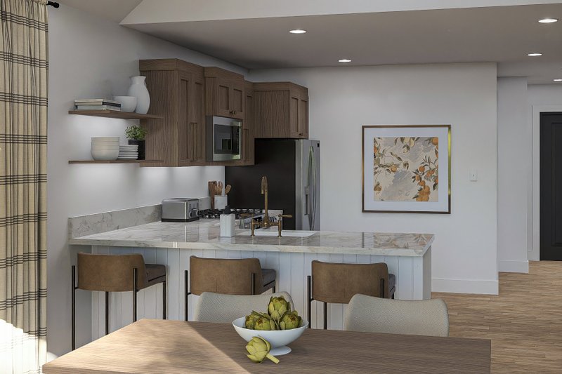House Design - Interior - Dining Room 1 for Barndominium House Plan #455-345 - 3 bed, 3 bath