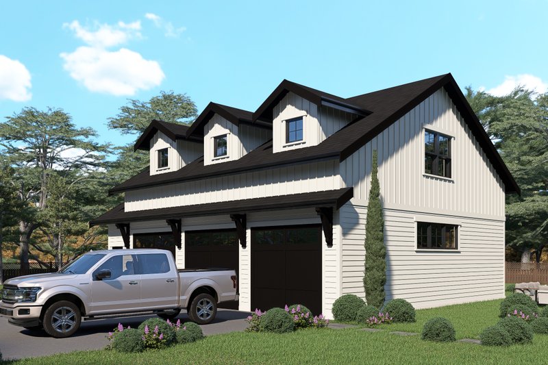 House Blueprint - Exterior - Other Elevation 3 for Barndominium House Plan #1070-272, 1 bath