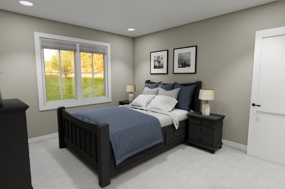 Interior - Bedroom 4 for Farmhouse House Plan #51-1416 - 4 bed, 4.5 bath