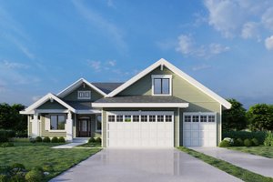 Architectural House Design - Craftsman Exterior - Front Elevation Plan #112-258