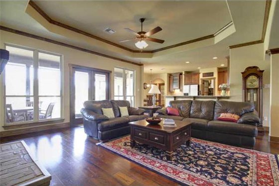 Interior - Family Room 1 for Traditional House Plan #80-173 - 6 bed, 3.5 bath