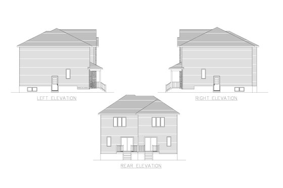 Exterior - Other Elevation for Cottage House Plan #138-364 - 3 bed, 1.5 bath