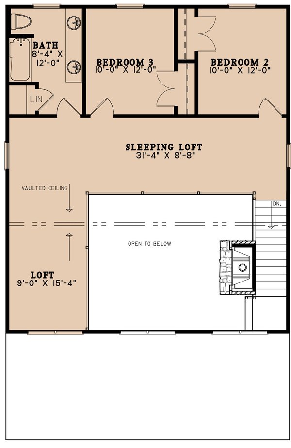 Dream House Plan - Country Floor Plan - Upper Floor Plan #923-255