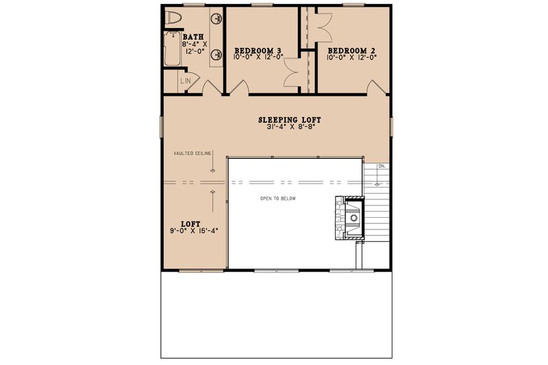 Dream House Plan - Floor Plan - Upper Floor for Country House Plan #923-255 - 3 bed, 2.5 bath