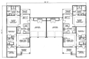 Southern Style House Plan - 3 Beds 2 Baths 2904 Sq/Ft Plan #17-1059 
