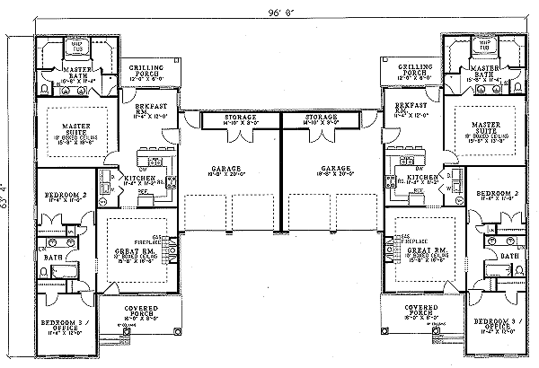 Dream House Plan - Southern Floor Plan - Main Floor Plan #17-1059