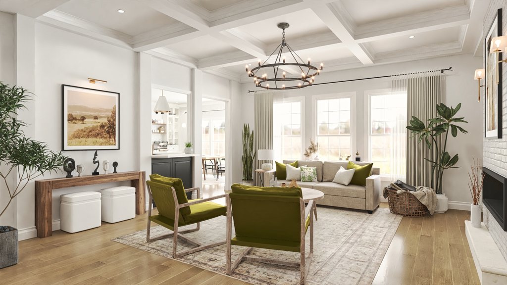 Interior - Family Room 2 for Craftsman House Plan #54-694 - 5 bed, 4 bath