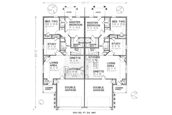 Floor Plan - Main Floor for Traditional House Plan #310-445 - 3 bed, 2 bath