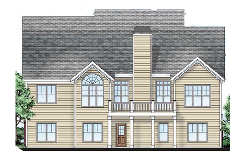 Home Plan - Exterior - Rear Elevation for Craftsman House Plan #927-3 - 4 bed, 3 bath