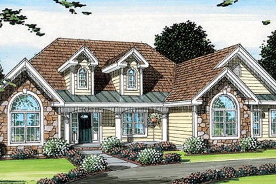 Exterior - Front Elevation for Bungalow House Plan #312-624 - 3 bed, 2 bath