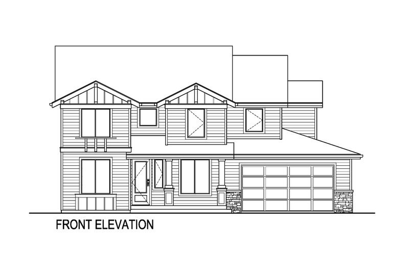Architectural House Design - Exterior - Front Elevation 3 for Traditional House Plan #569-84 - 5 bed, 3 bath