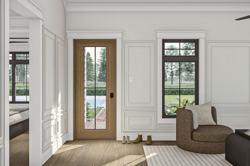 House Blueprint - Interior - Entry for Cottage House Plan #455-522 - 1 bed, 1 bath