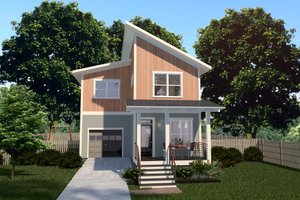 Modern Exterior - Front Elevation Plan #79-369