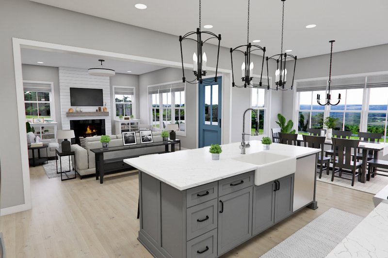 House Design - Interior - Kitchen 3 for Farmhouse House Plan #51-1273 - 4 bed, 3.5 bath