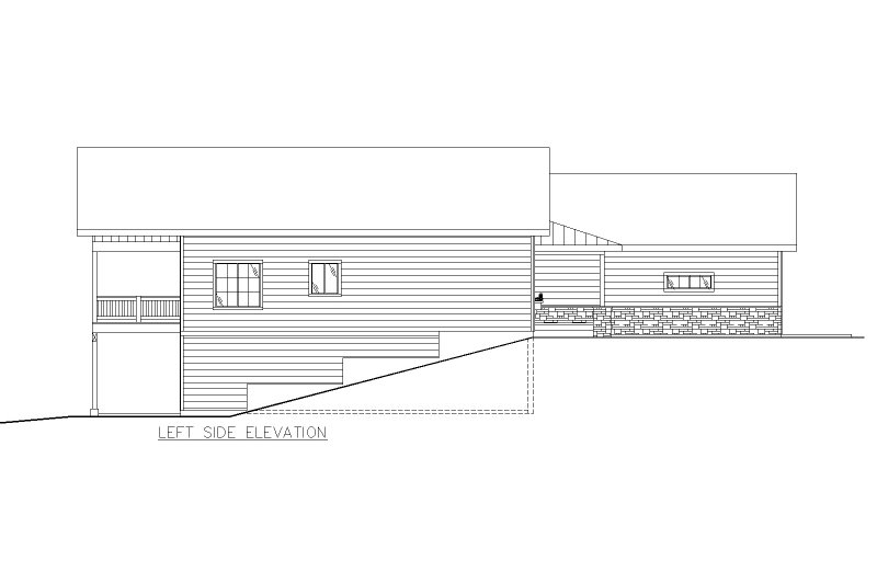 Dream House Plan - Exterior - Other Elevation for Farmhouse House Plan #117-1029 - 2 bed, 2 bath