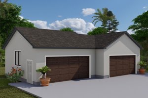 Exterior - Front Elevation 4 for Traditional House Plan #1060-127, 0 bath