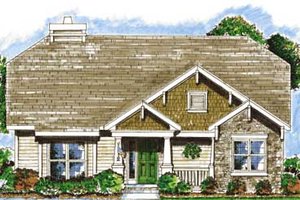 Craftsman Exterior - Front Elevation Plan #20-1367