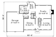 Colonial Style House Plan - 4 Beds 2.5 Baths 2461 Sq/Ft Plan #57-112 