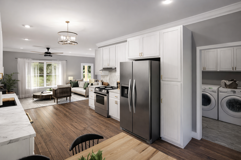 House Blueprint - Interior - Kitchen 1 for Traditional House Plan #44-308 - 6 bed, 4 bath