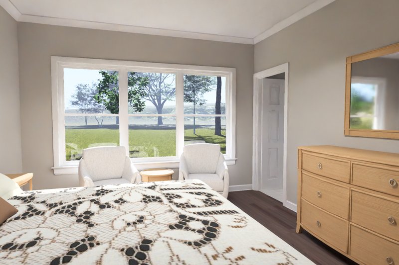 Architectural House Design - Interior - Master Bedroom 1 for Modern House Plan #513-2466 - 4 bed, 3 bath