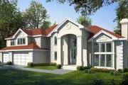 European Style House Plan - 4 Beds 3.5 Baths 4545 Sq/Ft Plan #94-209 Exterior 
