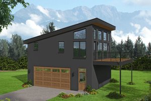 Contemporary Exterior - Front Elevation Plan #932-286