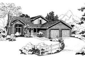 Traditional Exterior - Front Elevation Plan #303-305