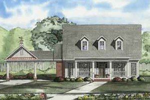 Southern Exterior - Front Elevation Plan #17-2103