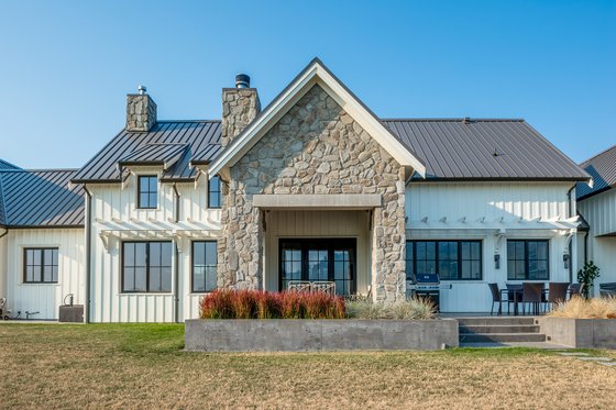 Exterior - Rear Elevation 3 for Farmhouse House Plan #1114-98 - 3 bed, 3.5 bath