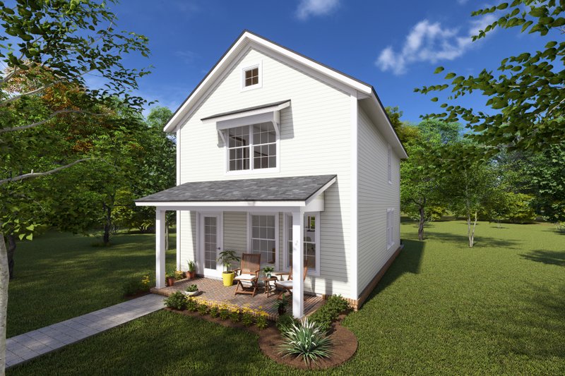 House Blueprint - Cottage Exterior - Front Elevation Plan #513-2222