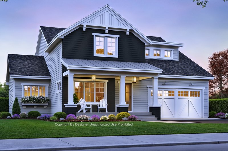 House Plan Design - Craftsman Exterior - Front Elevation Plan #51-1368