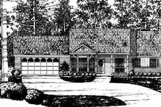 Exterior - Other Elevation for Ranch House Plan #40-229 - 3 bed, 2 bath