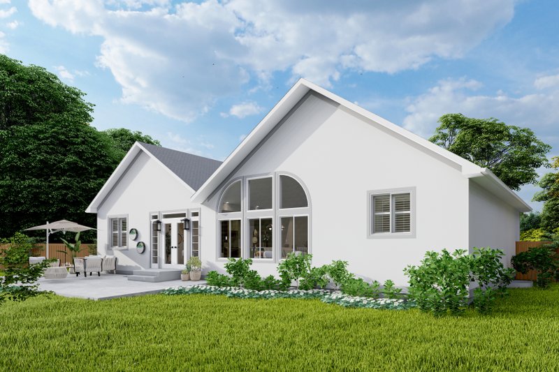 Architectural House Design - Exterior - Rear Elevation for Craftsman House Plan #1060-266 - 2 bed, 2 bath