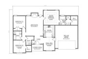 Ranch Style House Plan - 3 Beds 2 Baths 1568 Sq/Ft Plan #412-134 