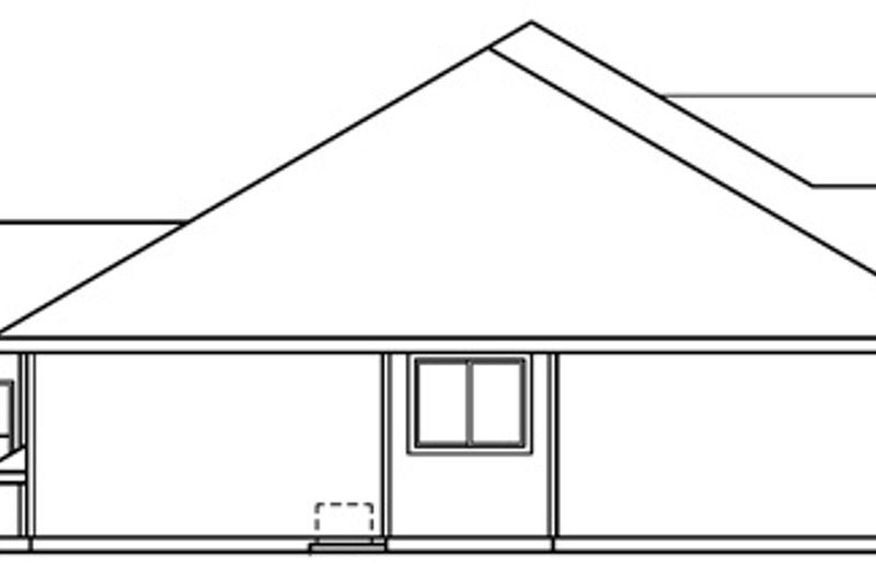 House Plan Design - Exterior - Other Elevation for Ranch House Plan #124-497 - 3 bed, 3 bath