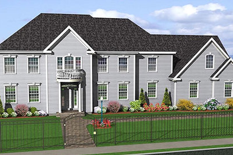 Colonial Style House Plan - 4 Beds 3.5 Baths 3544 Sq/Ft Plan #75-108