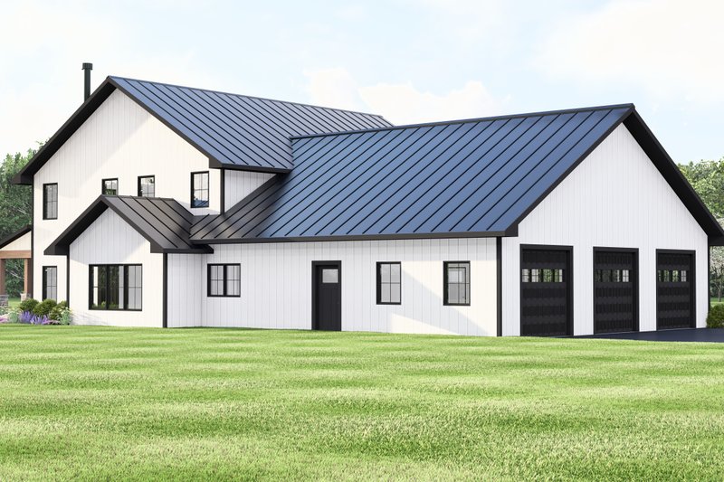 House Blueprint - Exterior - Other Elevation 1 for Barndominium House Plan #1064-401 - 3 bed, 3 bath