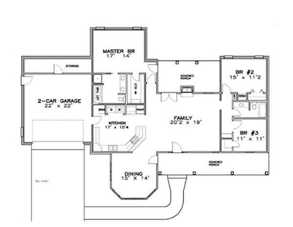 Floor Plan - Main Floor Plan #8-115