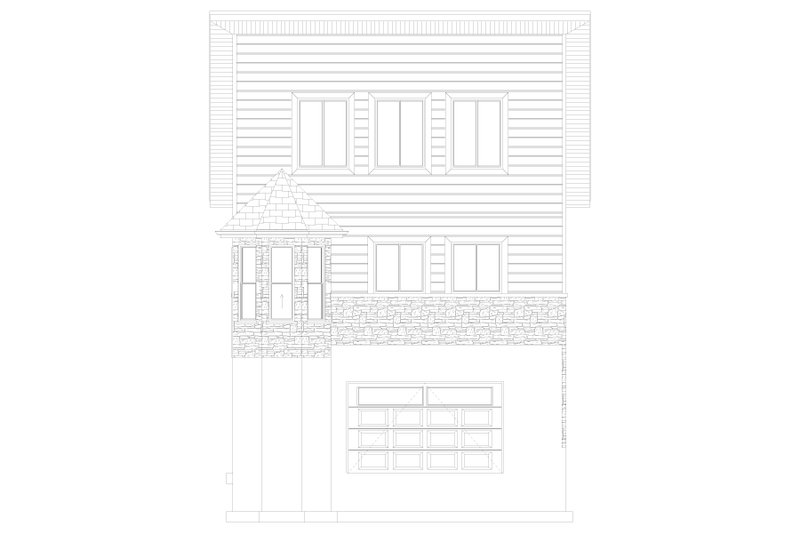 Dream House Plan - Exterior - Other Elevation 2 for Modern House Plan #1060-72, 0 bath