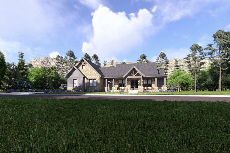 Home Plan - Exterior - Front Elevation 4 for Farmhouse House Plan #1069-41 - 3 bed, 2.5 bath