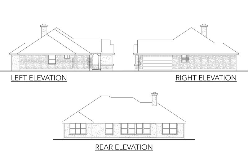 House Plan Design - Exterior - Other Elevation for Traditional House Plan #80-118 - 4 bed, 2 bath