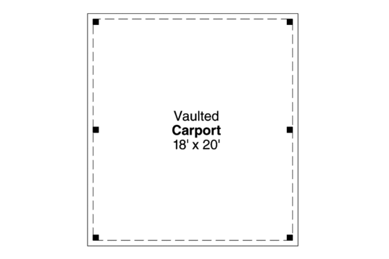 Floor Plan - Main Floor for Traditional House Plan #124-663, 0 bath